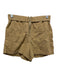 Sandro Size 1 Beige Cotton & Linen Zip Fly Pockets Shorts Beige / 1