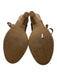 Pikolinos Shoe Size 36 Brown Leather Wood Block Heel lace up Almond Toe Sandals Brown / 36