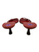 Salvatore Ferragamo Shoe Size 8 Red Leather Mule Open almond toe Sandals Red / 8