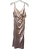Lavetir Size 2 Pink Polyester Spaghetti Strap Gathered Dress Pink / 2