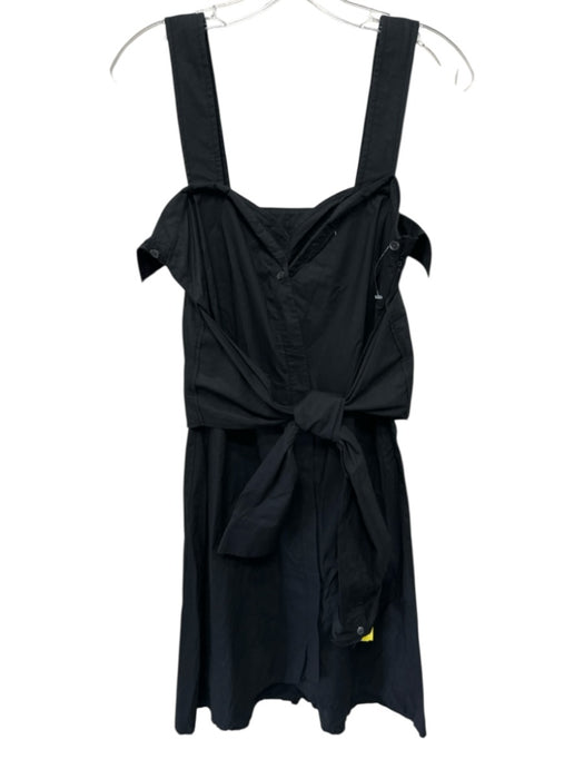 Derek Lam 10 Crosby Size 6 Black Cotton Sleeveless Dress Black / 6