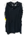 IRO Size 38 Black Viscose & Cotton Sleeveless Cut Outs Back Zip Dress Black / 38
