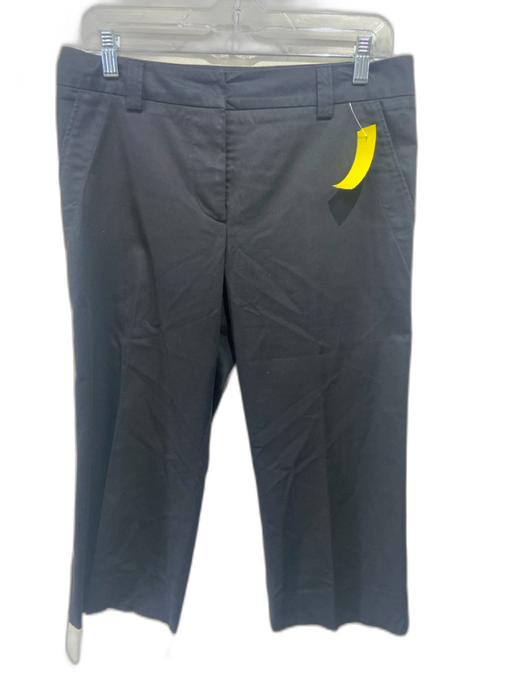 Jil Sander Size 38 Black Cotton Zip Fly Straight Leg Capri Pants Black / 38
