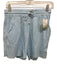 S'edge Size XS Blue Cotton Drawstring Waist Shorts Blue / XS
