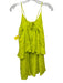 Patterson J. Kincaid Size M Neon Green Rayon Halter Spaghetti Strap Dress Neon Green / M