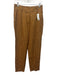 Uterque Size M/28 Orange & Brown Linen & Cotton Zip Fly Pants Orange & Brown / M/28