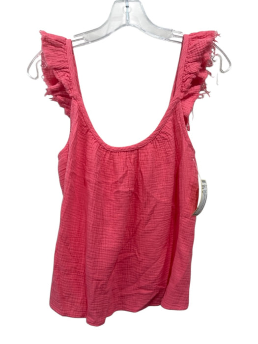 S'edge Size M Pink Cotton Cap Sleeve Top Pink / M