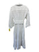 ME + EM Size 4 White Cotton Gauze Button Down Long Sleeve Maxi Dress White / 4