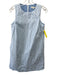 Ann Mashburn Size XS Light blue & white Cotton Stripe Sleeveless Shift Dress Light blue & white / XS