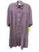 Project 6 NY Size L Red & Gray Cotton Striped 3/4 Sleeve Button Down Dress Red & Gray / L