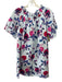 Brooke Wright Size XS/S Blue, Pink & Purple Cotton Short Sleeve Shift Dress Blue, Pink & Purple / XS/S