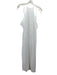 Camila Coelho Size M White Cotton Seersucker Tie Straps High Slit Coverup Dress White / M