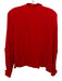 Alexis Size M Red Viscose Ruffle Detail Long Sleeve Top Red / M