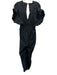 IRO Size 36 / Small Black Cotton Smocked Waist Band Cap Sleeve V Neck Jumpsuit Black / 36 / Small