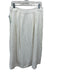 Jenni Kayne Size M White Linen Pleated Waist A Line Zip & Button Skirt White / M