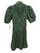 Love The Label Size XS Olive Green Cotton Short Sleeve Crochet Lace Collar Dress Olive Green / XS