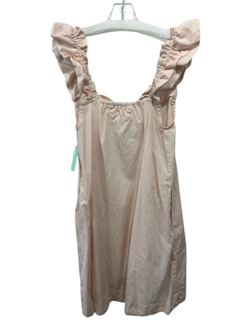 Piyama Size S Blush Pink Cotton Ruffle Strap Mini Shift Pajama Dress Blush Pink / S