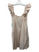 Piyama Size S Blush Pink Cotton Ruffle Strap Mini Shift Pajama Dress Blush Pink / S