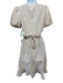Draper James Size S White, Pink & Green Polyester & Cotton Textured Wrap Dress White, Pink & Green / S