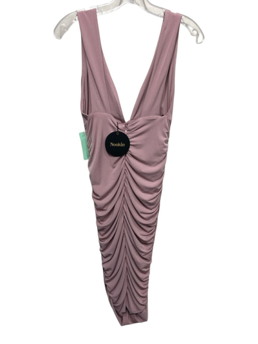 Nookie Size L Dusty Pink Polyester Blend Sleeveless Plunge Neckline Dress Dusty Pink / L