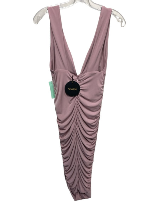 Nookie Size L Dusty Pink Polyester Blend Sleeveless Plunge Neckline Dress Dusty Pink / L