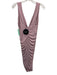 Nookie Size L Dusty Pink Polyester Blend Sleeveless Plunge Neckline Dress Dusty Pink / L