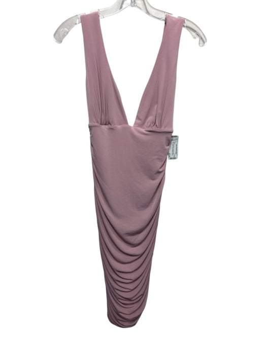 Nookie Size L Dusty Pink Polyester Blend Sleeveless Plunge Neckline Dress Dusty Pink / L