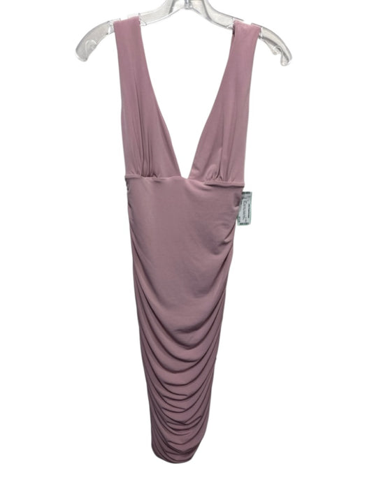 Nookie Size L Dusty Pink Polyester Blend Sleeveless Plunge Neckline Dress Dusty Pink / L