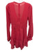 For Love & Lemons Size XS Coral Red Polyester Long Sheer Sleeves Dot Dress Coral Red / XS