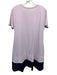 COS Size S Pink & Navy Cotton Blend Short Sleeve Color Block Tiered Hem Dress Pink & Navy / S