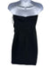 Likely Size M Black Polyester Blend Strapless Knot Bow Back Zip Mini Dress Black / M