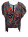 Veronica Beard Size XS Red, Teal, Multi Silk & Viscose Long Sleeve Top Red, Teal, Multi / XS