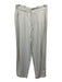 Barena Size S Beige White Viscose & Linen High Rise Textured Pleat Detail Pants Beige White / S