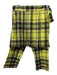 LimiFeu Size S Yellow, Brown & Multi Polyester Plaid Pleated Skirt Buckle Pants Yellow, Brown & Multi / S