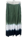 Derek Lam 10 Crosby Size 4 Green, White, Black Cotton Tie Dye Side Zip Skirt Green, White, Black / 4