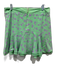 Marc Jacobs Size 8 Green & Purple Silk Flowers Flounce Mini Skirt Green & Purple / 8
