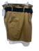Scotch & Soda Size XL Dark Khaki Cotton Blend A Line Belted Utility Skirt Dark Khaki / XL