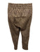 Palm Angels Size XL Light & Dark Brown Polyester Cheetah Men's Pants Light & Dark Brown / XL