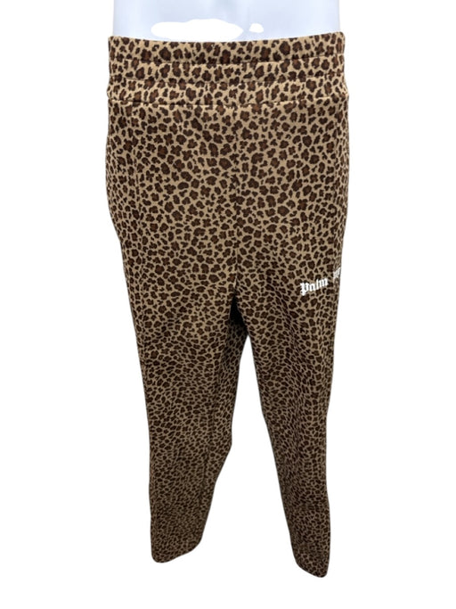 Palm Angels Size XL Light & Dark Brown Polyester Cheetah Men's Pants Light & Dark Brown / XL