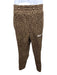 Palm Angels Size XL Light & Dark Brown Polyester Cheetah Men's Pants Light & Dark Brown / XL