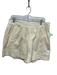 Marie Oliver Size 8 Cream White Cotton Blend Textured Scrunch Side Zip Shorts Cream White / 8
