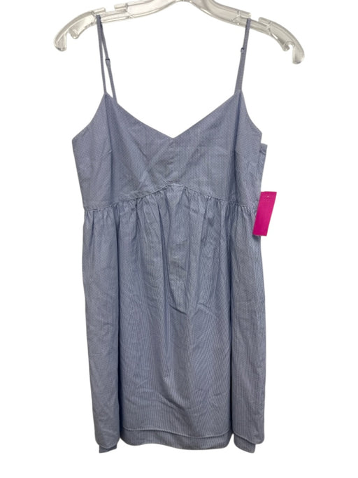 Derek Lam 10 Crosby Size 4 Blue & White Cotton Blend Spaghetti Strap Mini Dress Blue & White / 4
