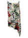 Alice + Olivia Size 2 White, Red, Green Silk ruffles Floral Print Midi Skirt White, Red, Green / 2