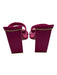 Schutz Shoe Size 11B Fuschia Pink Nappa Leather Square Toe 2 Strap Sandals Fuschia Pink / 11B