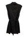 Jason Wu Size M Black Linen & Rayon Cap Sleeve Vest Knee Length Dress Black / M