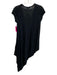 C'N'C costume national Size 28/42 Black & Multi Short Sleeve All Over Print Top Black & Multi / 28/42