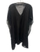Antik Batik Size S Black & Silver Missing Fabric Tag Sheer Beaded V Neck Dress Black & Silver / S
