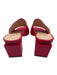 AGL Shoe Size 39 Pink Leather Block Heel Open Toe Square Toe Sandals Pink / 39