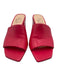 AGL Shoe Size 39 Pink Leather Block Heel Open Toe Square Toe Sandals Pink / 39