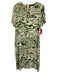 Weekend Max Mara Size 8 Cream White & Green Silk City Print Short Sleeve Dress Cream White & Green / 8